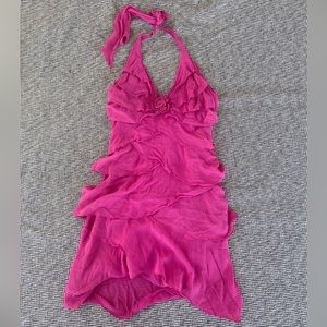 ‼️ACCEPTING OFFERS‼️
 - Pink Ruffle Backless Dress 💕🧜‍♀️🌸